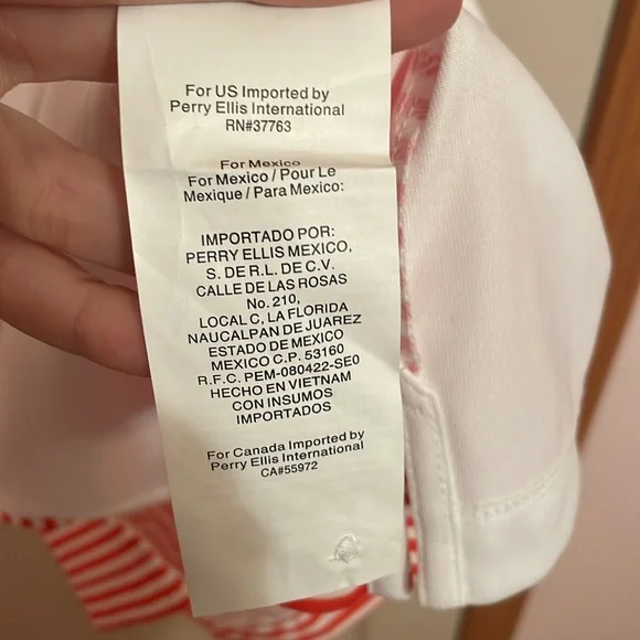 NWT Jack Nicklaus Stay Dri Orange and White Striped Polo Shirt - Picture 6 of 7